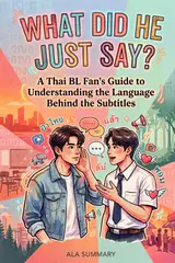 WHAT DID HE JUST SAY? A Thai BL Fan's Guide to Understanding the Language Behind the Subtitles: Thai BL Language Guide Decode the Words Behind the Drama No Thai Skills Required baixar livro de graça